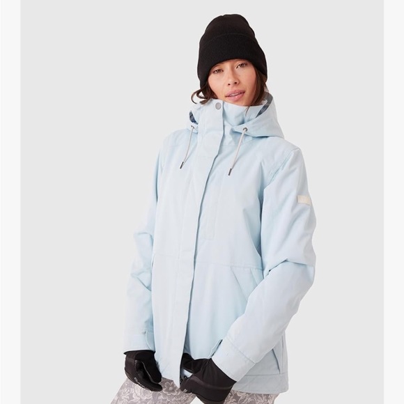 NWT Roxy Billie Ski Jacket Large Blue Women's Jacket 10k Waterproof Snow - Picture 3 of 13